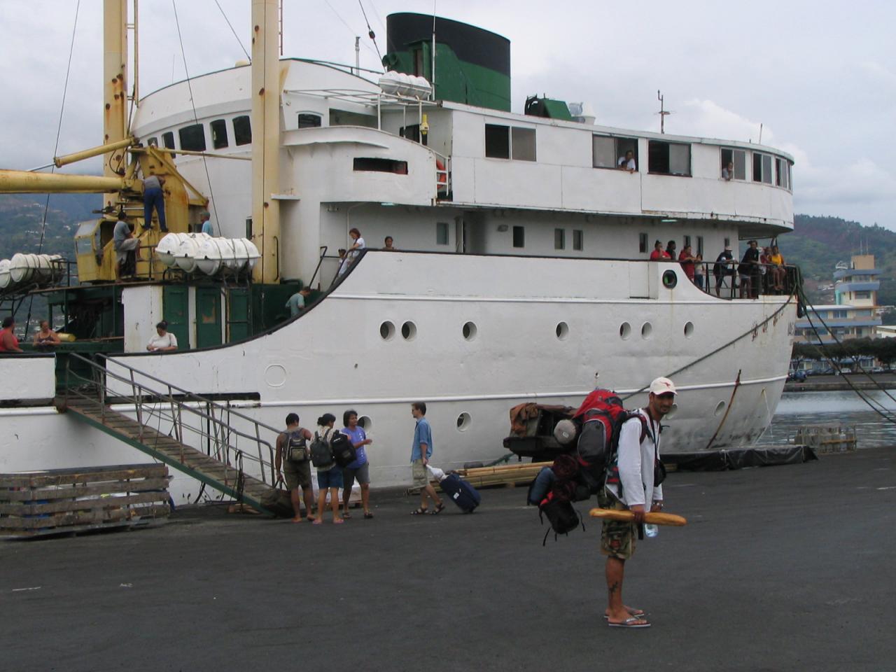 Départ de Papeete pour Bora Bora